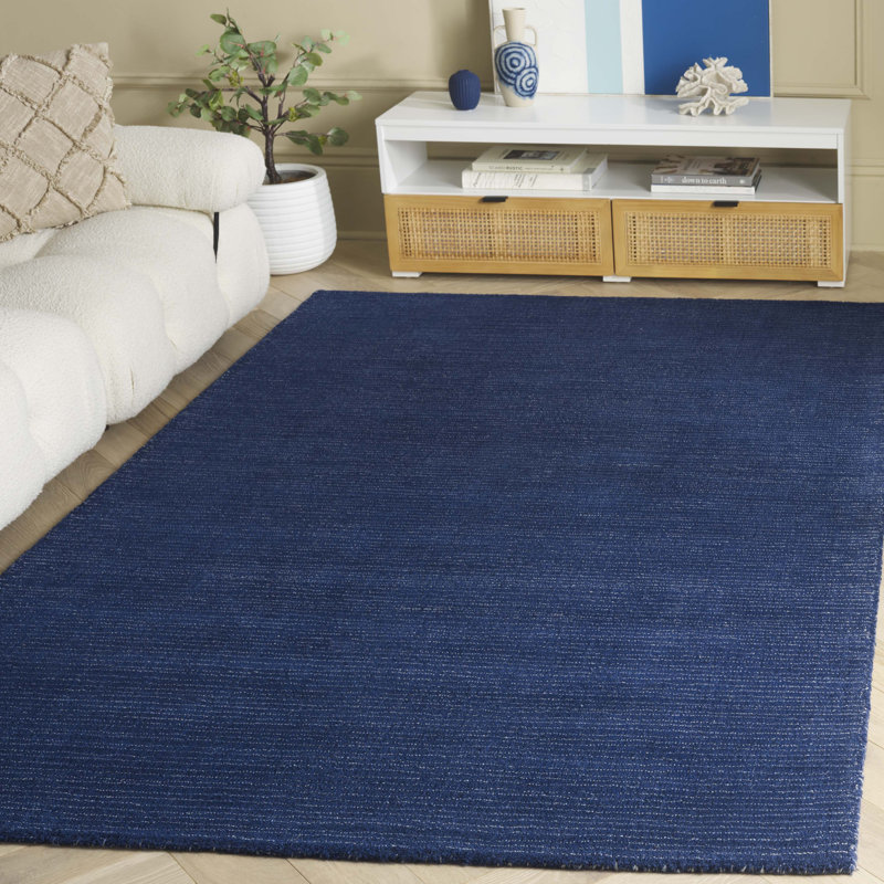 Abstract Hand Tufted Wool; Cotton Abstract Indoor Rug, Rectangle 8' x 10'