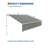 Grey 13x10 FT Manual Retractable Patio Awning with Heavy-Duty Aluminum Frame, Waterproof and UV-Protected 280g Polyester Adjustable Canopy, Easy Install-126718217-126718219