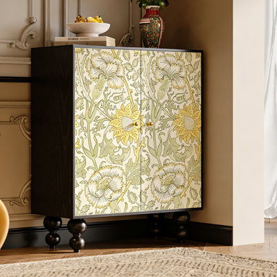 Armoire de rangement en bois massif avec portes doubles