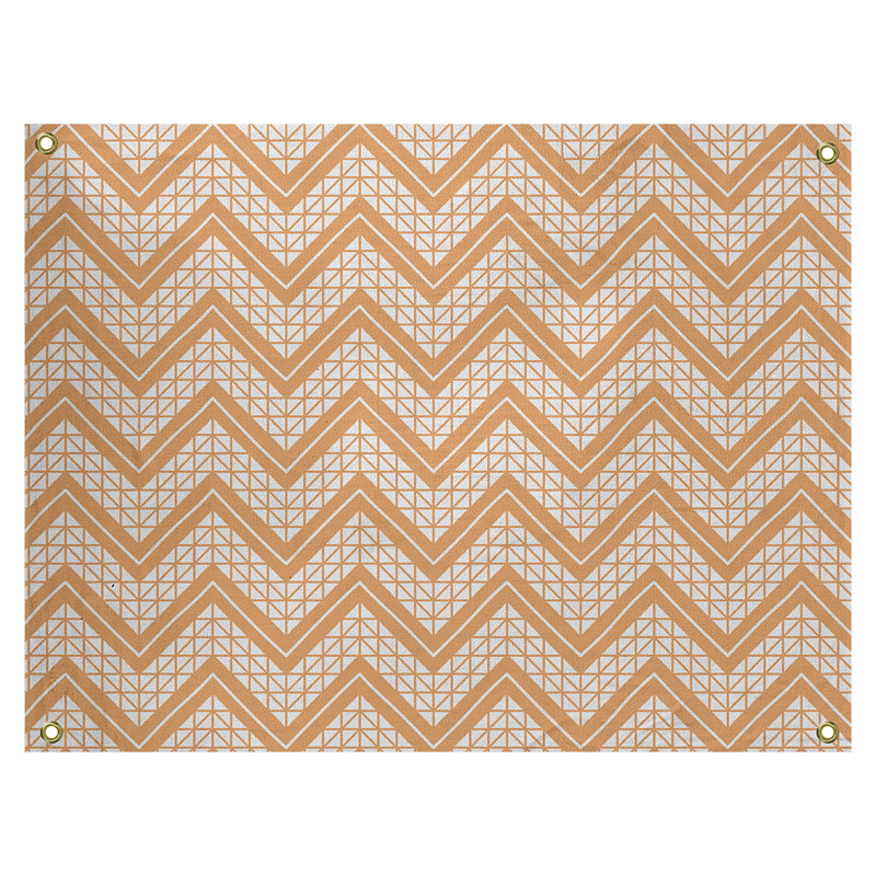 Tapisserie Stephenie, H 59 po x l 80 po, Orange et gris