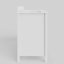 Meuble-lavabo à double cuve festonné 60 po - blanc - avec plateau - boutons dorés-1868364698