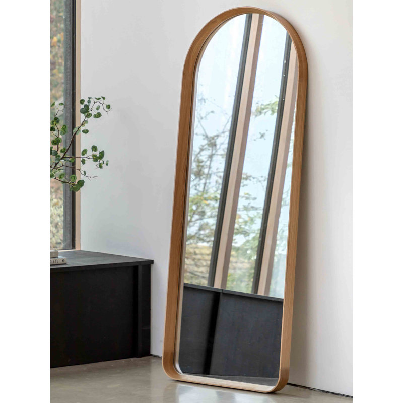 Rectangle Mirror, Light Wood, 160cm x 50cm