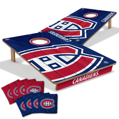 YouTheFan NHL Professional Wood 2'x3' Cornhole Board w/ Logo Bags