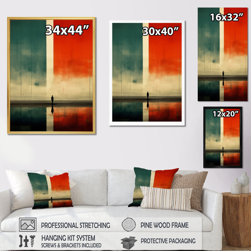Perdus dans la simplicité I sur toile, 40" H x 30" W, Toile tendue