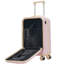 Ensemble de bagage à ouverture frontale 3 pièces, valise de transport rigide avec port USB, bagage extensible avec poignée et roulettes à verrou TSA-132975439