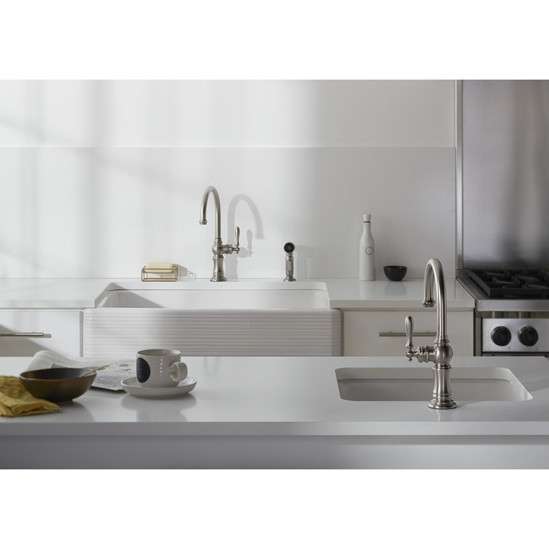 3-Hole Kitchen Faucet Escutcheon, Matte Black