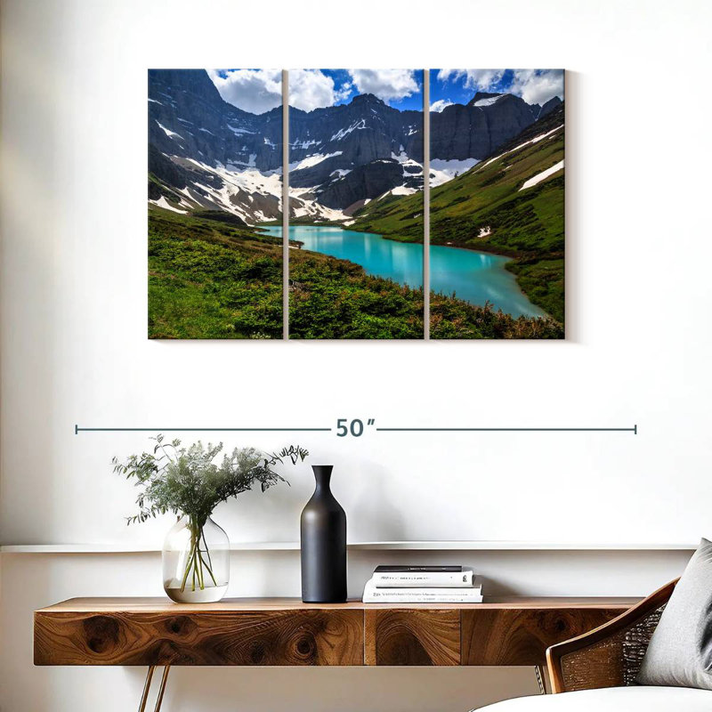 Alvord turquoise Cracker Lake, H 24 po x l 38 po