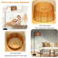 Abat-jour en rotin Boho