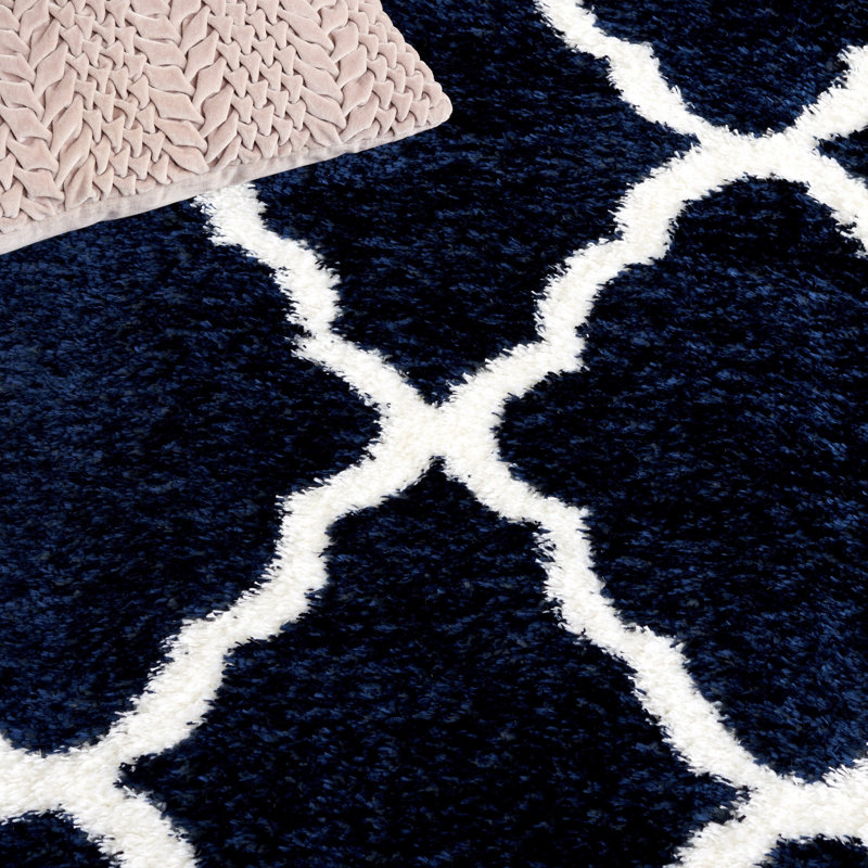 Danesha Tahoe Shag Performance Geometric Rug, Rectangle 5' x 7'