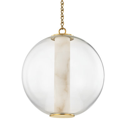 Luminaire suspendu sphère 1 lumière DEL