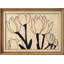 «Minimalist Black Line Art Tulips», reproduction d'art encadrée sur papier-326987764-326987766