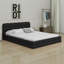 Lit plateforme en tissu d'ameublement-81299739
