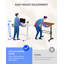 Gas Spring Adjustable Mobile Standing Desk With Wheels-1182227203-1182227201