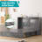 Queen Murphy Bed Cabinet With USB Charging Station & Privacy Drawer For Guest Room-639149885