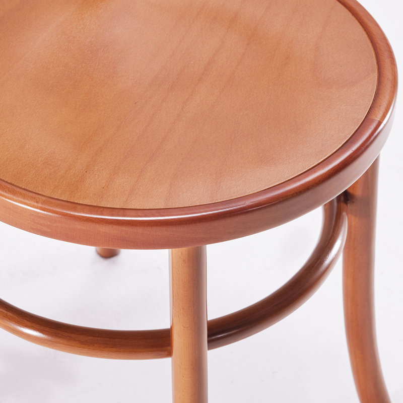 Ensemble de 2 chaises de salle à manger en bois massif pour cuisine Mid-Century, entièrement assemblées, Naturel