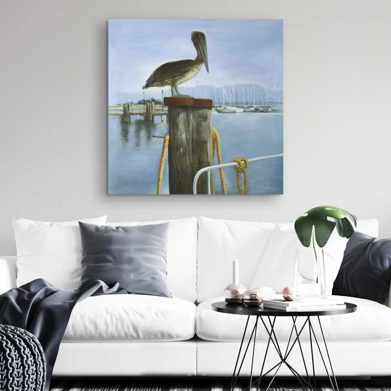 Pelican - 32"x32" art on canvas