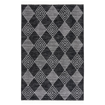 Tapis géométrique à tissage plat Abbie-Gayle