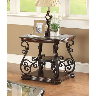 Gratton Glass Top End Table