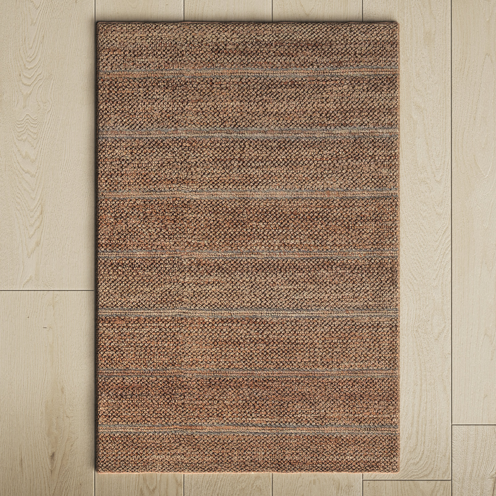Beamond Handmade Jute / Sisal Brown Rug, Rectangle 2' x 3'