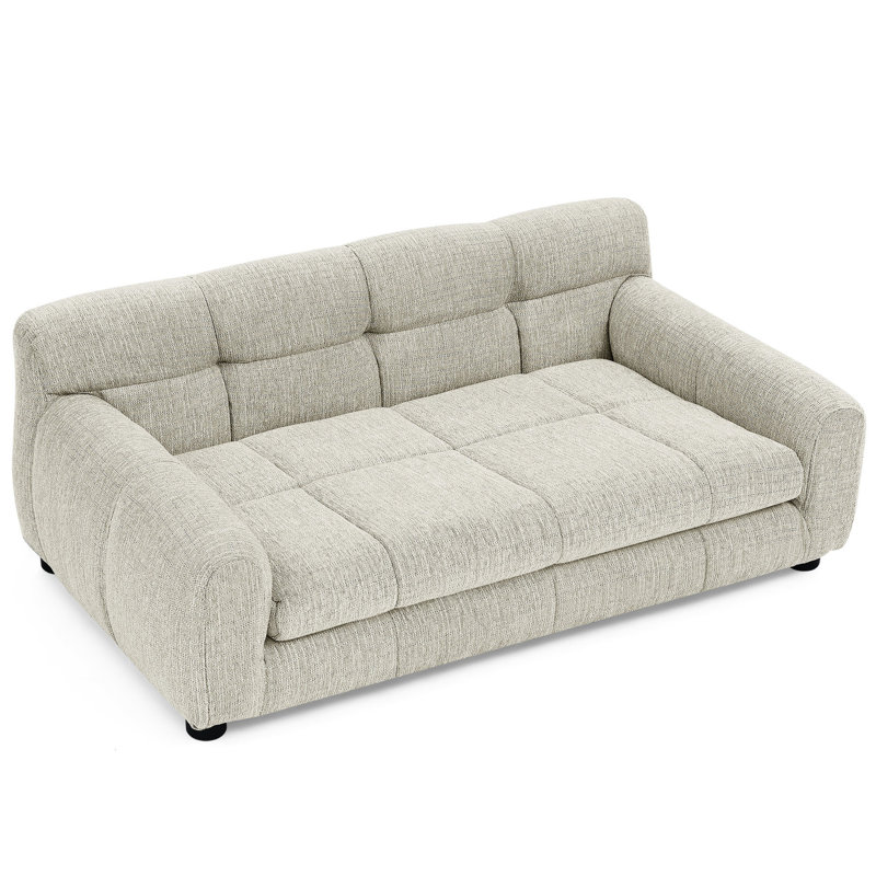 Lit confortable pour animaux de compagnie beige pour les grandes races - avec des pieds stables et une base pour chiens