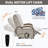 Power Chenille Lift Recliner Chair Dual Motor Infinite Position Up To 350 LBS With Solid Wood Armrests, Heat Massage And Heavy Duty Motion Mechanism-1694975181