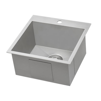 Tirana 15" L x 15" W Drop-In Bar Sink