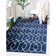 Glam Navy Blue Silver Area Rug