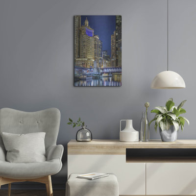 «Chicago River At Night» par AKG