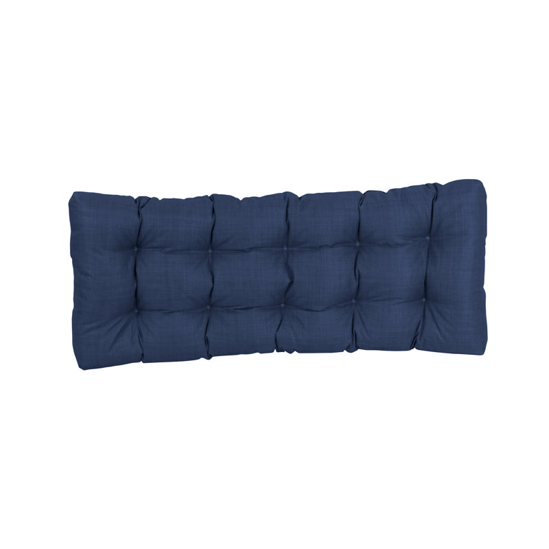 Outdoor 5'' Bench Seat Cushion, Azul, 51" W x 19" D