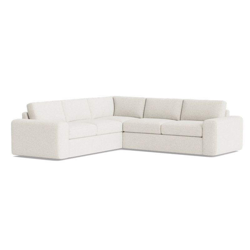 The OG Sectional, Plush Woven - Tan, Left Hand Facing