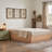 Queen Wooden Platform Bed Frame Without Headboard, Hydraulic Lift Up Storage, No Box Spring Needed, Natural Wood-962734967-962734965