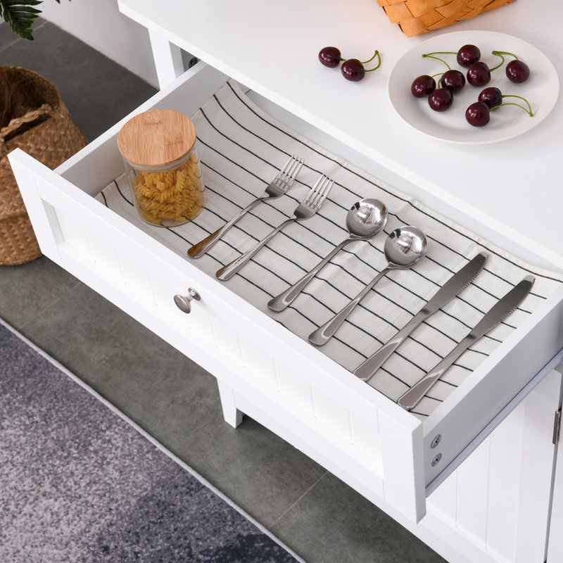Buffet, garde-manger, armoire blanche, Blanc
