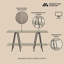 Buffet 47,24 po avec 2 tablettes Modern-188692517