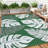 Outdoor Plastic Straw Rug 9x12ft, Waterproof & UV Resistant, Reversible Patio Carpet with Portable Storage Bag & 4 Stakes, Easy-Clean, Non-Slip, Modern Area Mat for RV, Camping – Green-1988007366-1988007367