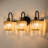 Gjystina 3-Light Dimmable Gold-Black/Chrome Crystal Vanity Light-2001491334-2001491335