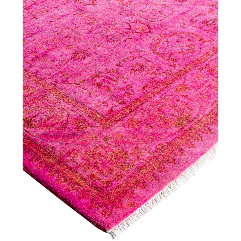 Overdyed One-of-a-Kind 3' 1" X 5' 4" Hand Knotted Area Rug