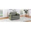 Canapé-lit double de 47,2 po avec matelas pliant, table d'appoint pliable, sac de rangement latéral et deux ports de chargement USB, canapé de loisirs en vert