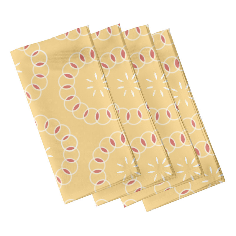 Serviette 22 po Chatou, L 18 po x L 18 po, Jaune