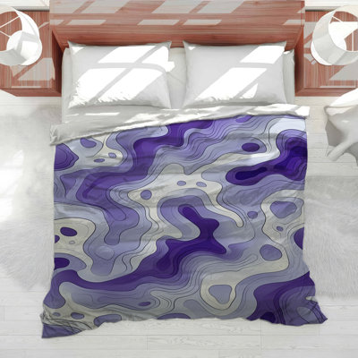 Topography Bedding Abstract Comforter Dark Academia