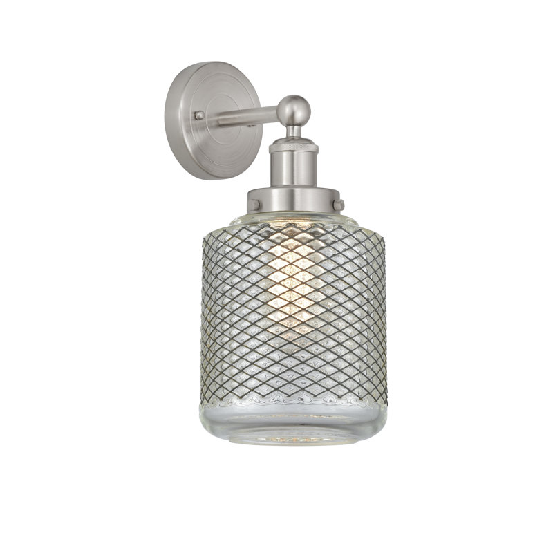 Carmet Armed Sconce, Brushed Satin Nickel