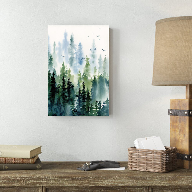 "Treeline" par Katrina Pete, reproduction d'art sur toile, H 18 po x l 12 po, Impression sans cadre, Sans cadre