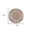 Tapis beige 6 pi à motif médaillon rond et métier à tisser