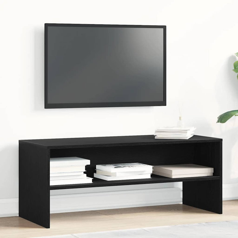 Alixa Unfinished TV Stand for TVs up to 48", Black