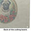 Planche à découper en verre Pug Christmas Flowers