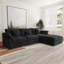 Canapé modulaire rembourré avec repose-pieds-110374989-110374990
