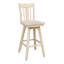 Tabouret de bar pivotant en bois massif Derene-43743878