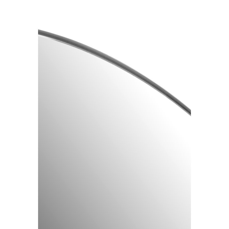 Stainless Steel Arch Wall Mirror, Brushed Silver