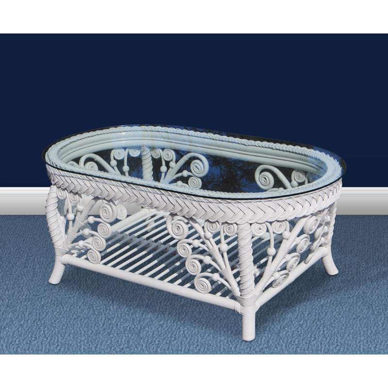 Table basse avec rangement Mathys, Blanc