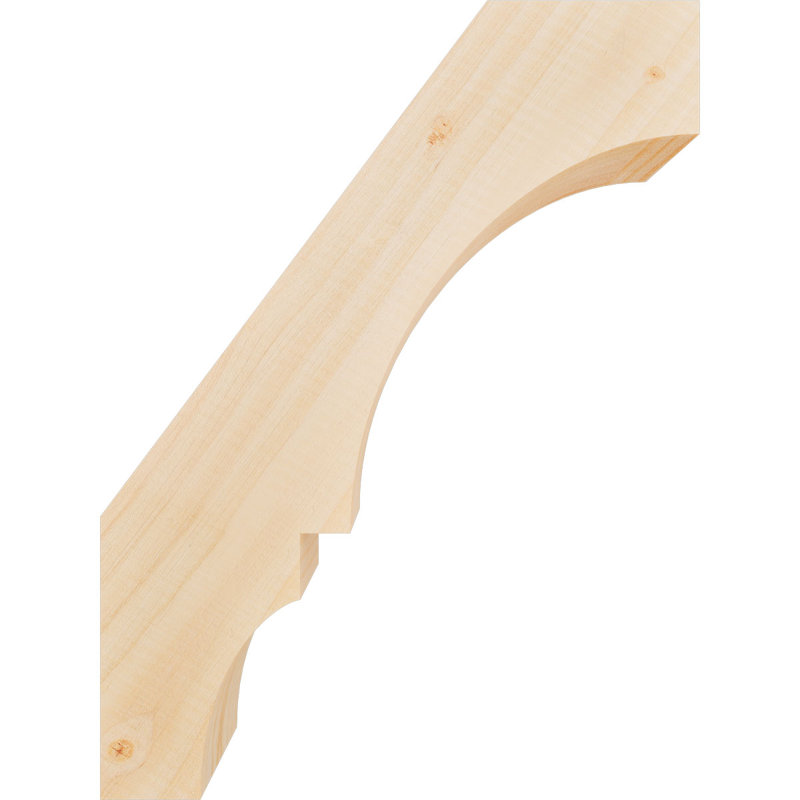 Genouillère Balboa, Sapin de Douglas, Lisse, H 16 po x l 3,5 po x P 12 po