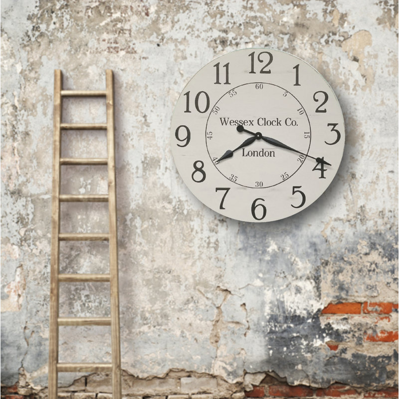 Gholson Wood Wall Clock, Extra Large